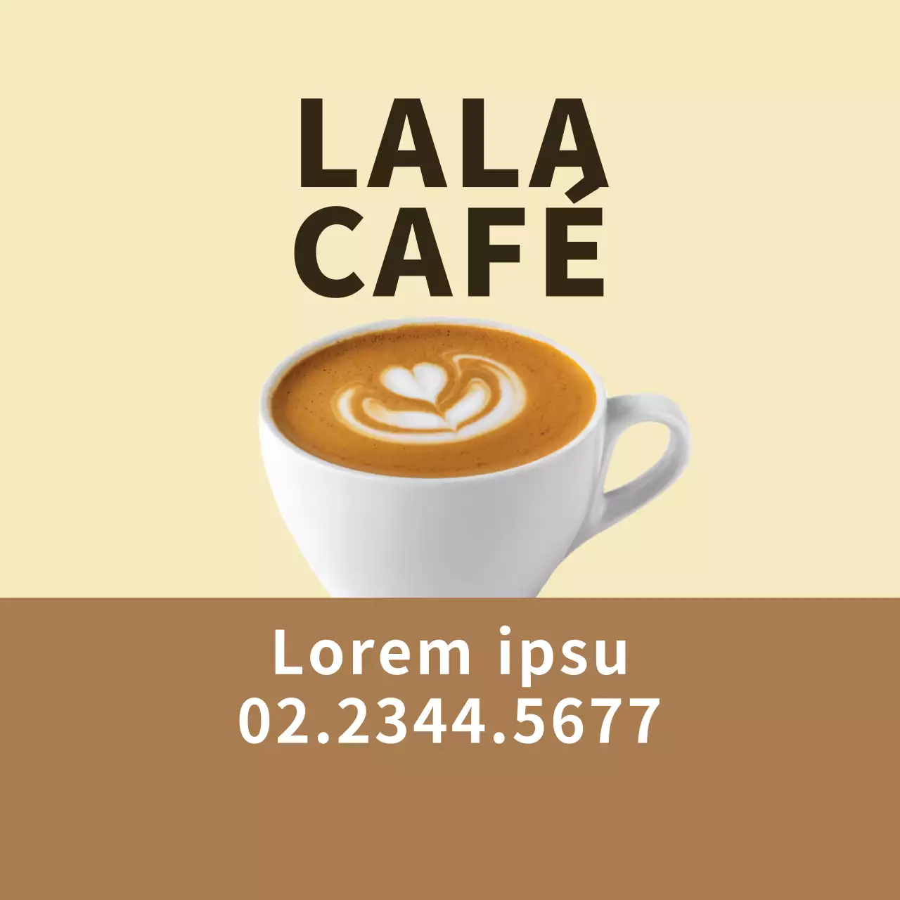 Etiquetas promocionales para la entrega de café con detalles fotográficos en amarillo