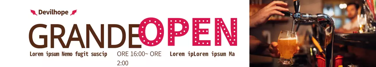 Grande apertura_Banner stradale