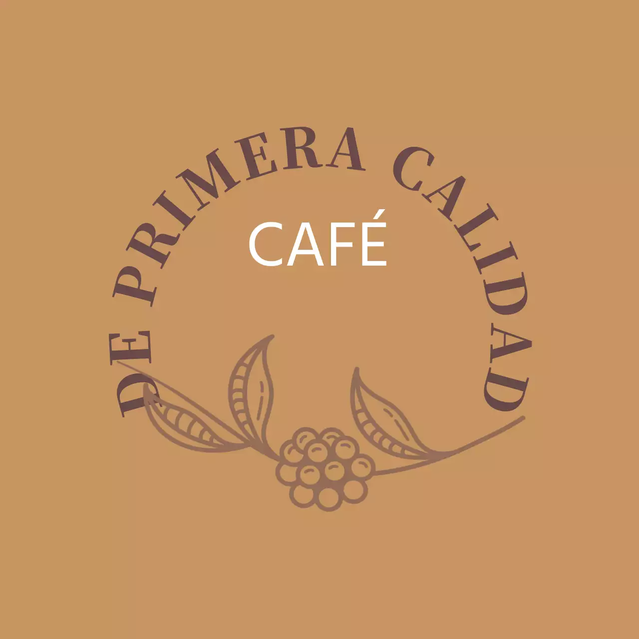 Beige ilustración vintage café etiqueta