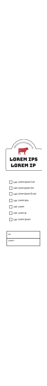 Wit eenvoudig rundvleesreepjes controle etiket