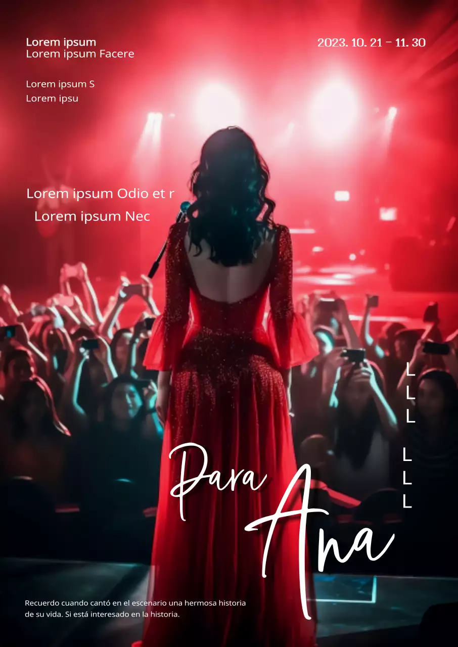 Promocione los espectáculos de otoño con una apasionada combinación de colores rojos