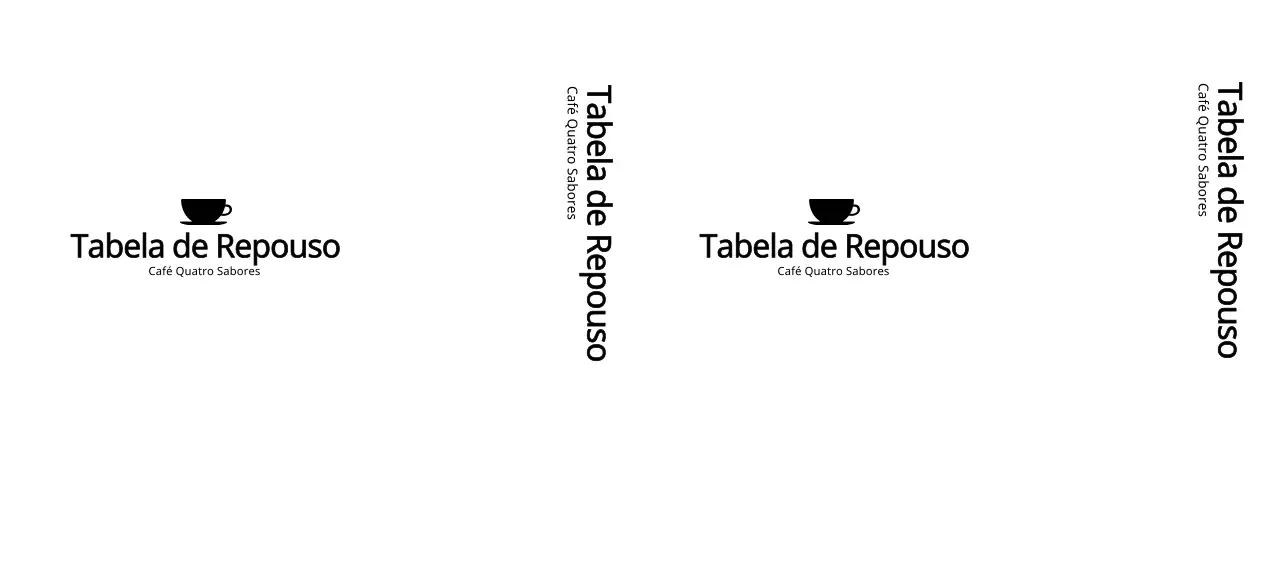 Logótipo de café de estilo simples e emocional