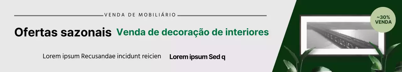 A fotografia ecológica destaca o mobiliário limpo Promova o seu evento