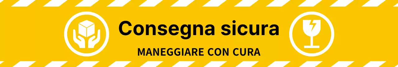 Icona gialla semplice Spedizione sicura