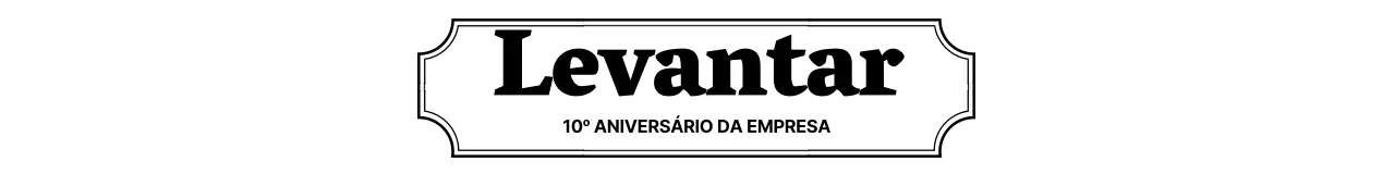 Prenda de aniversário da empresa com rebordo preto e logótipo simples da empresa