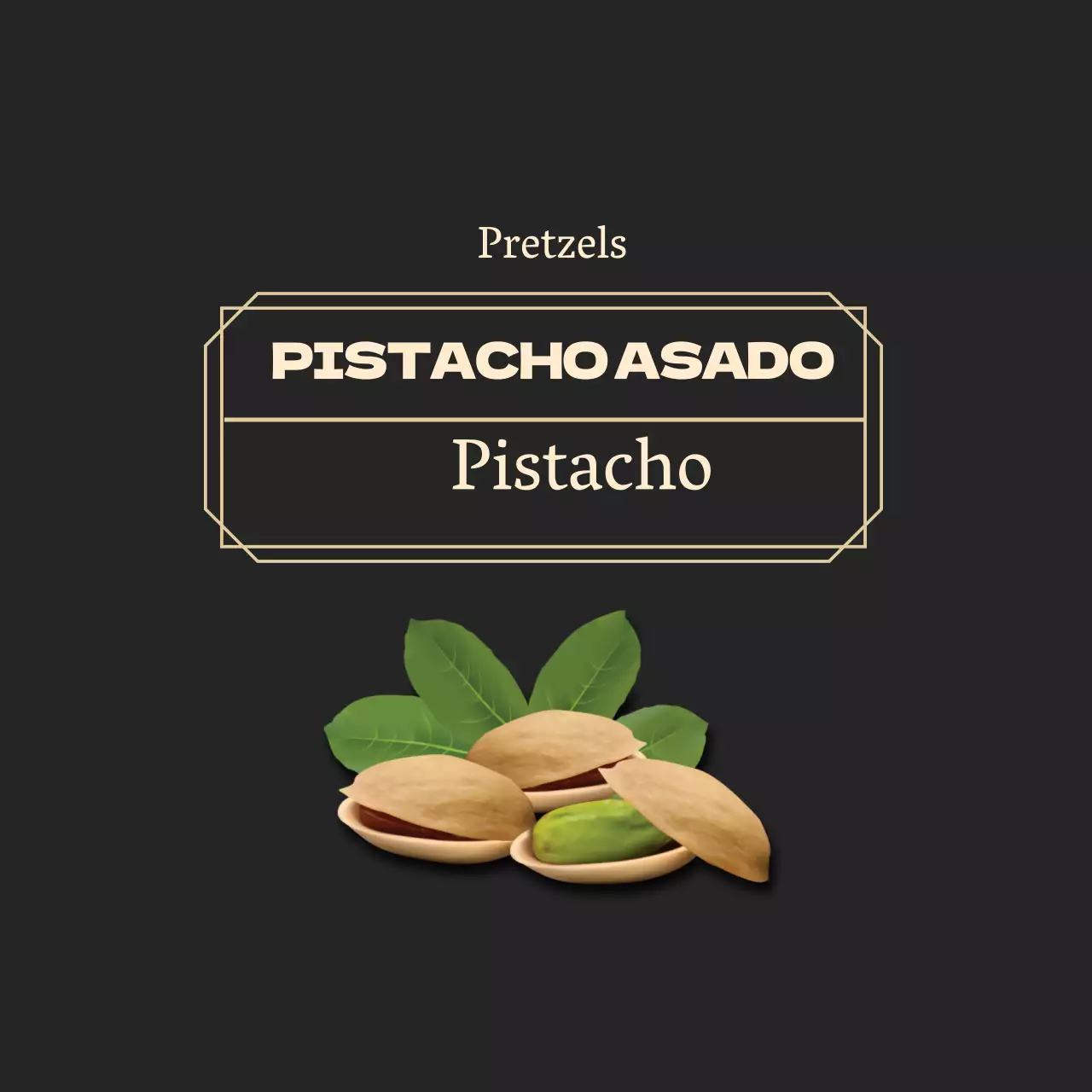 Negro Neat Frame Pistacho Nuts