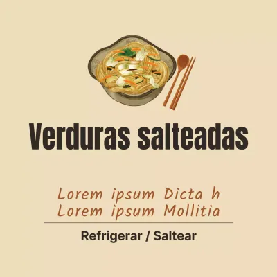 Verduras salteadas