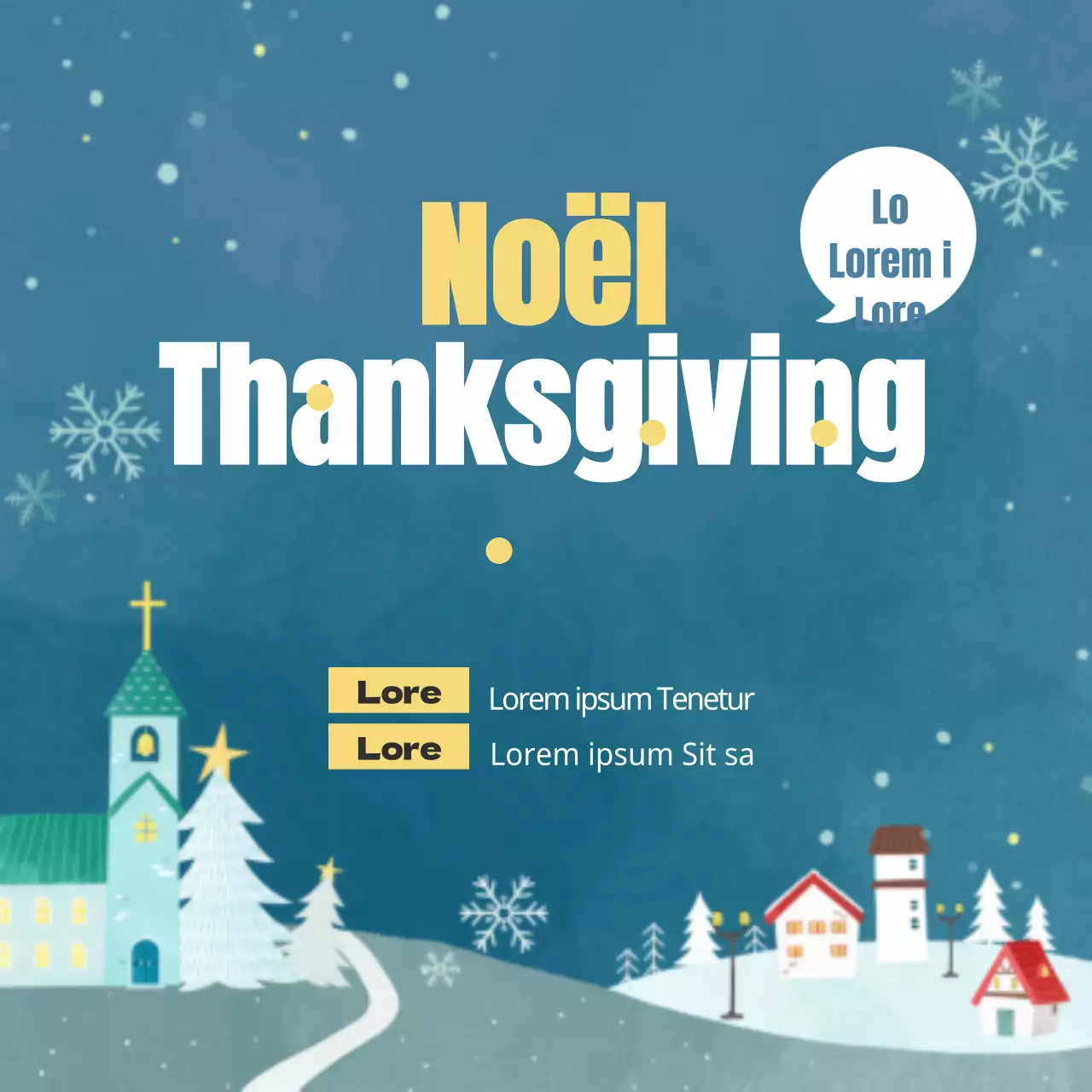 Service de Noël et d'action de grâce