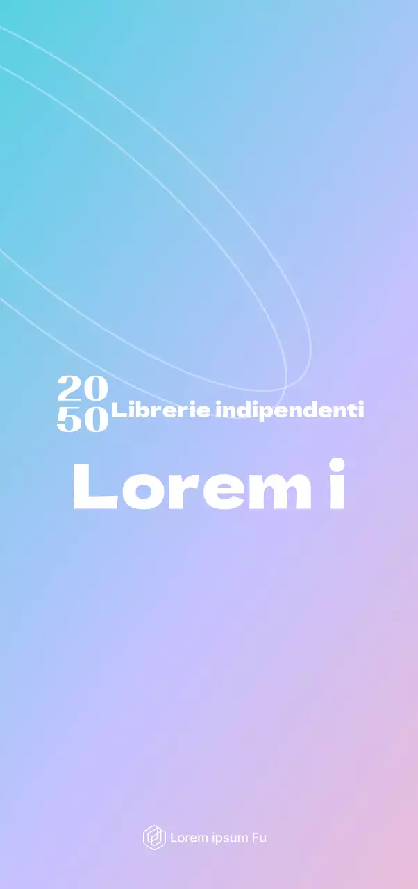 Promuovere un festival istituzionale con uno sfondo sfumato di blu e viola.