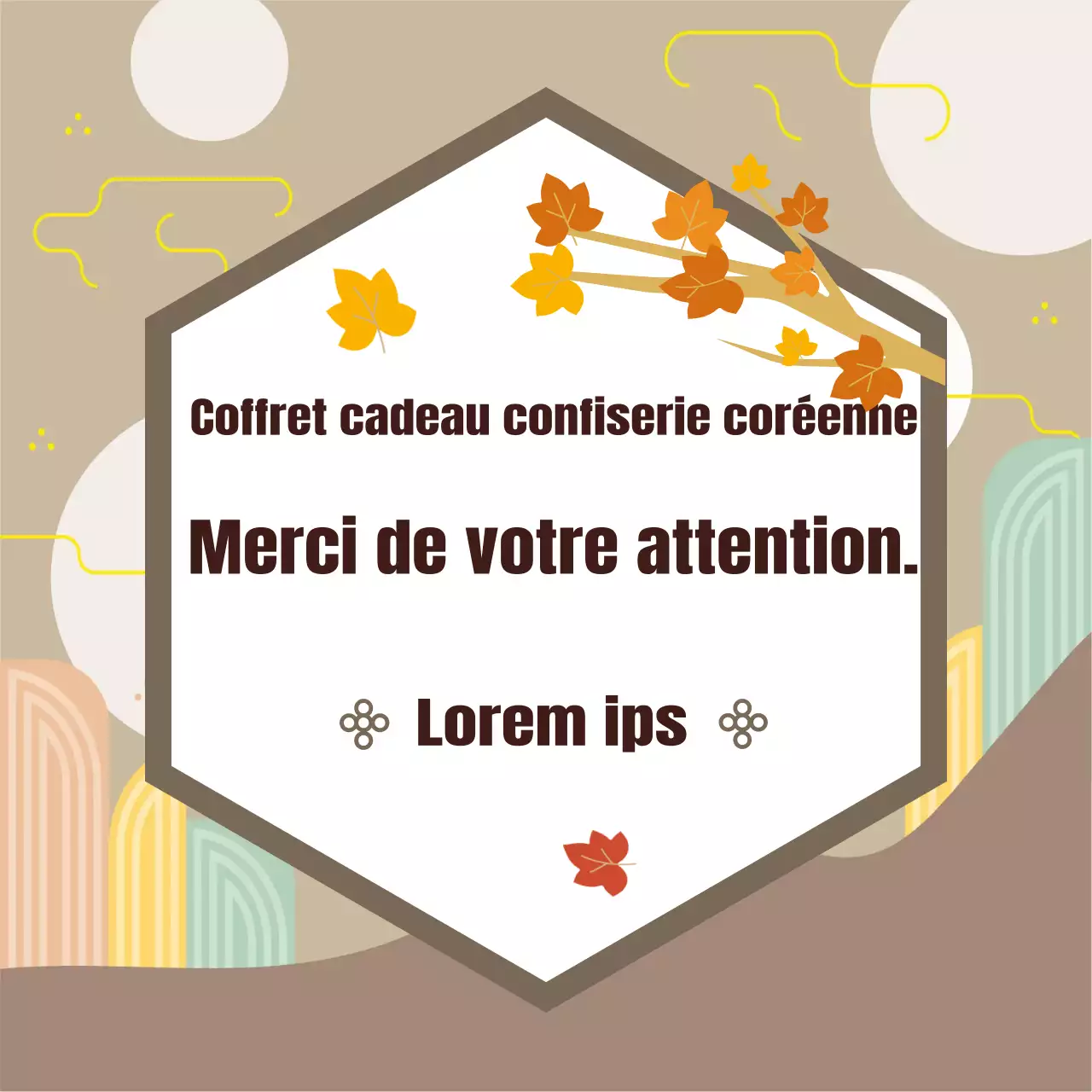 Beige Traditional Maple Obon Greetings