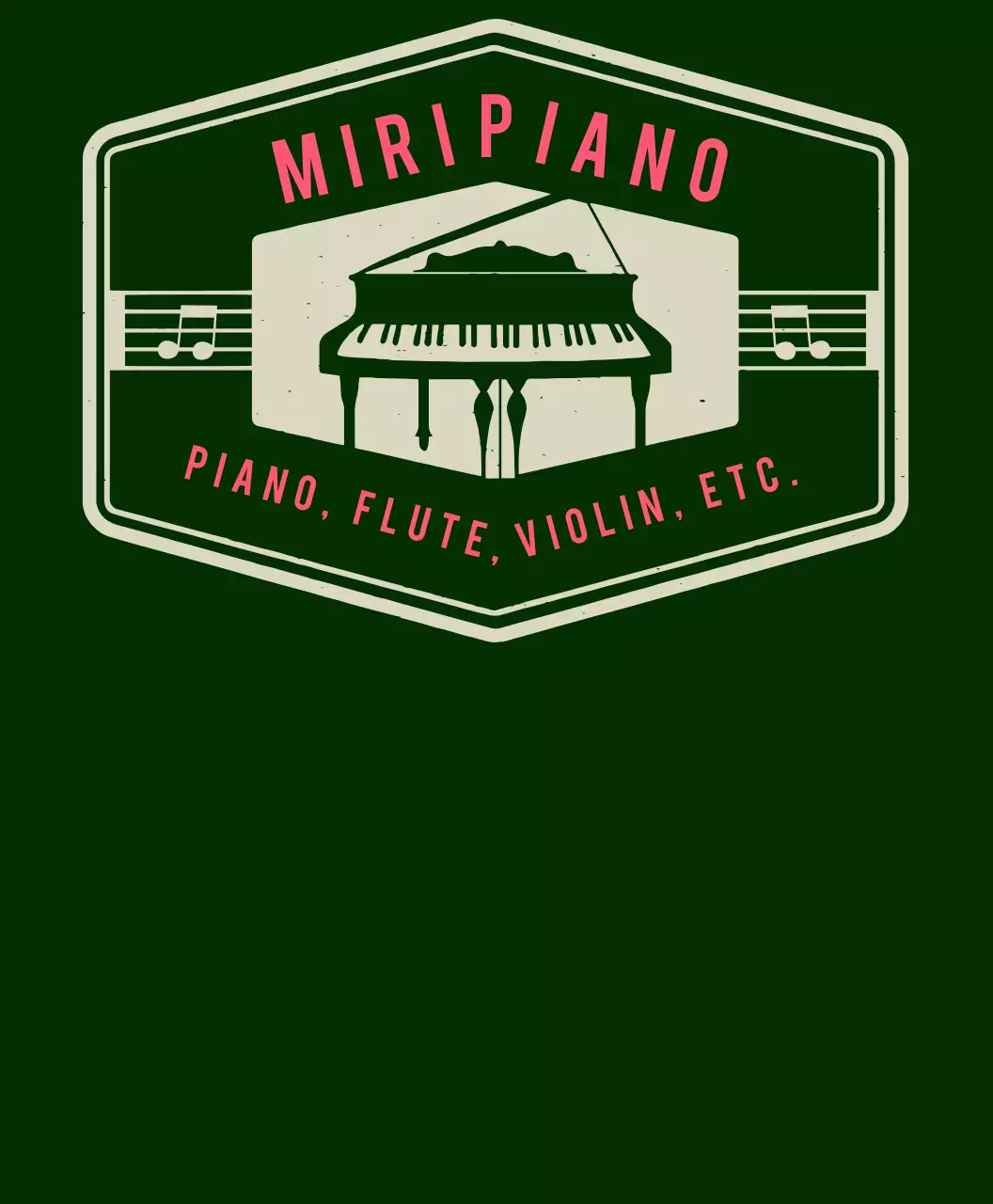 ピアノ音楽教室団体Tシャツ