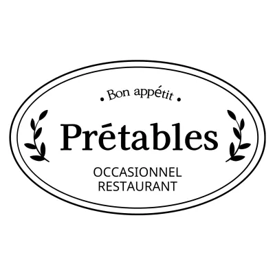 Un restaurant avec un concept de logo simple et épuré