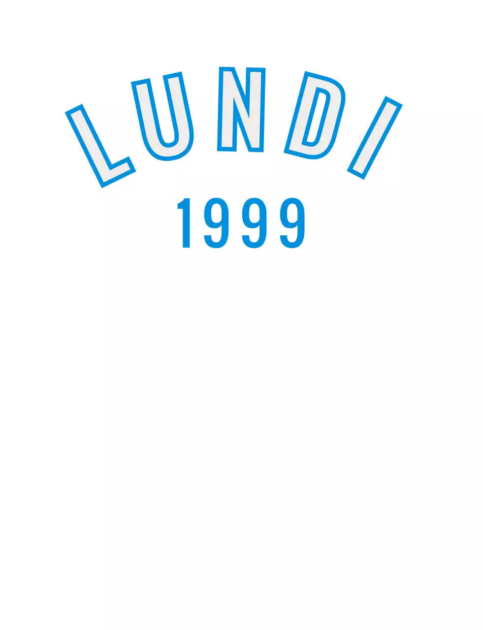 Illustrations florales vintage et lettrage du jour de la semaine en bleu