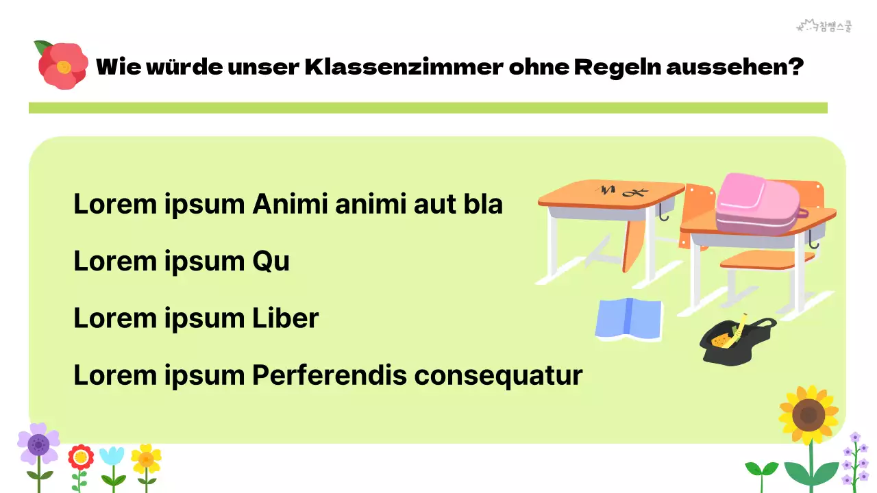 Klassenzimmerregeln für den Grundschulunterricht