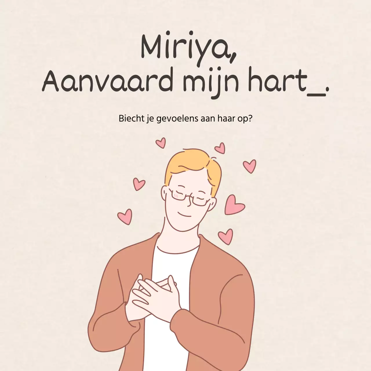 Papiertextuur man thema in beige kleur