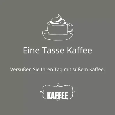 Süßer Kaffee
