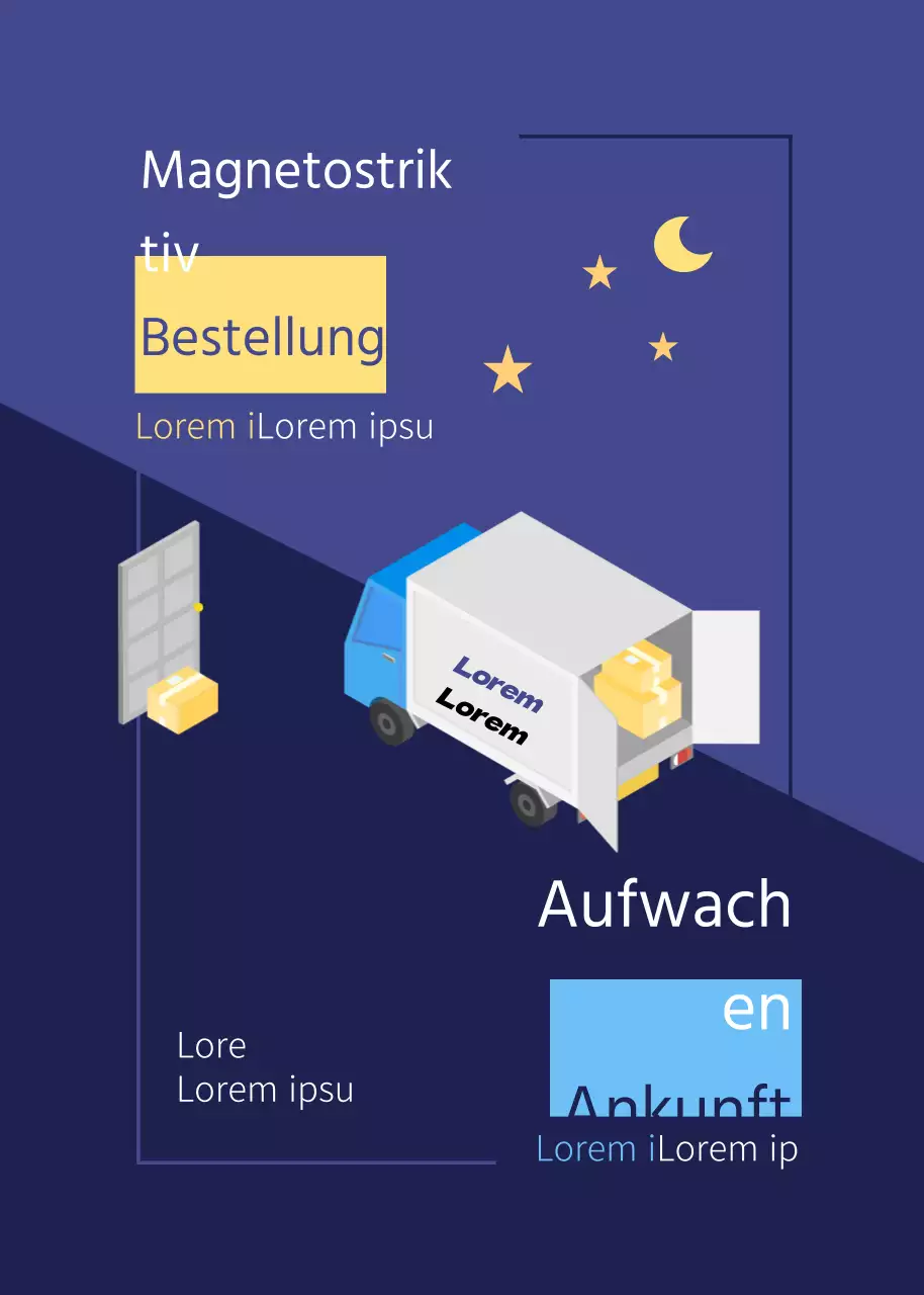 Zustelldienst am frühen Morgen