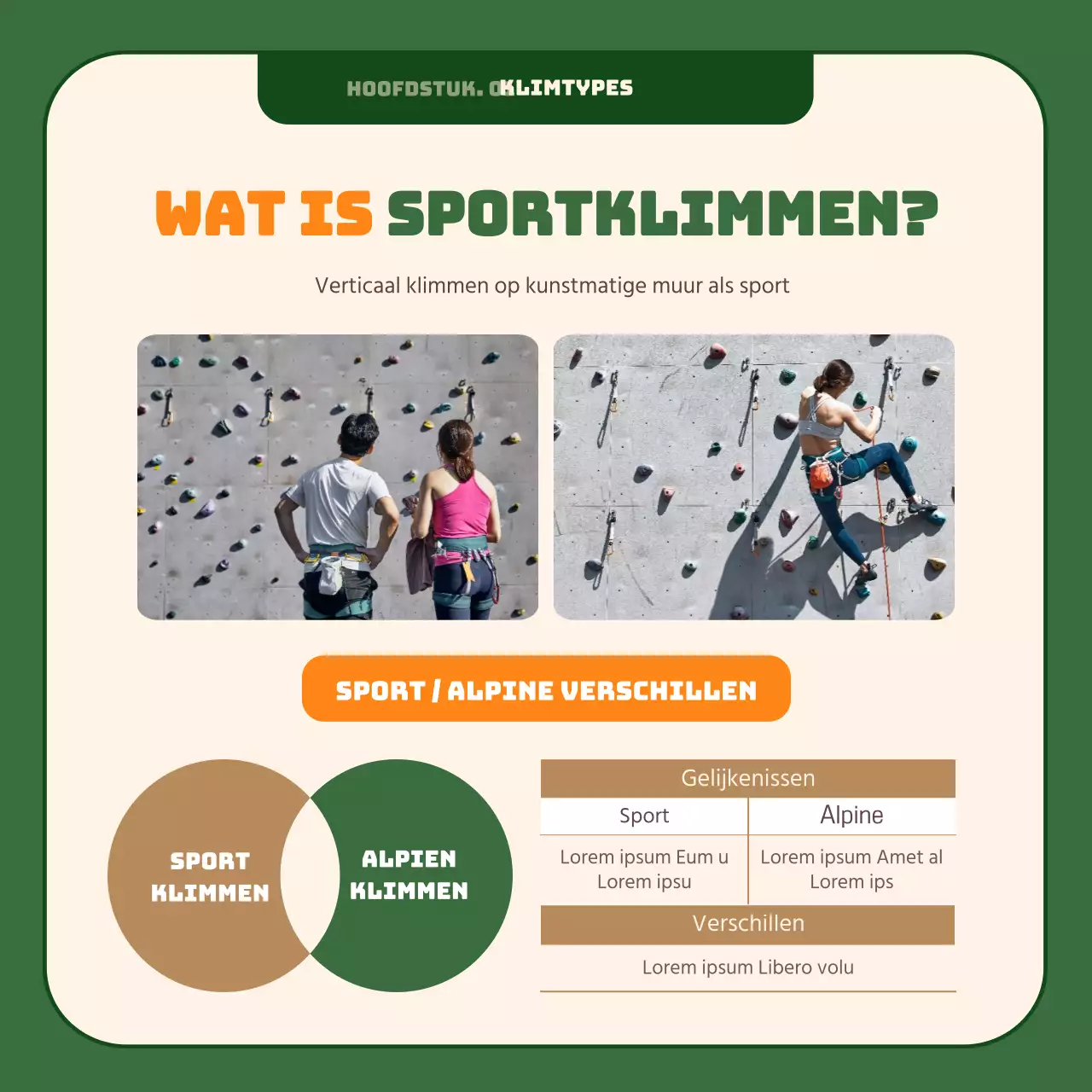 Het beste hobbyklimmen van de 21e eeuw, ingelijst in een rustgevende donkergroene achtergrond