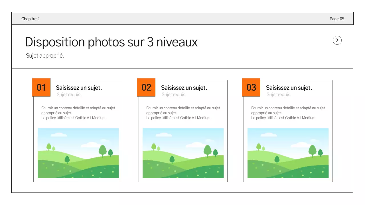 Rapports d'activité simples en orange