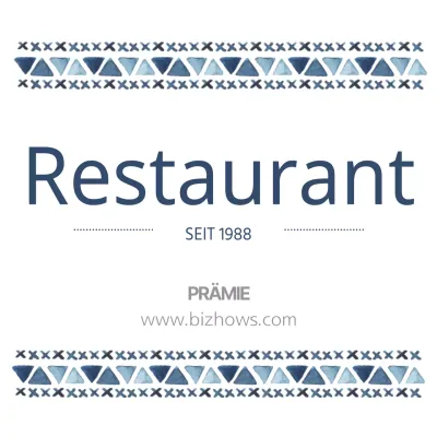 Restaurant-Aufkleber