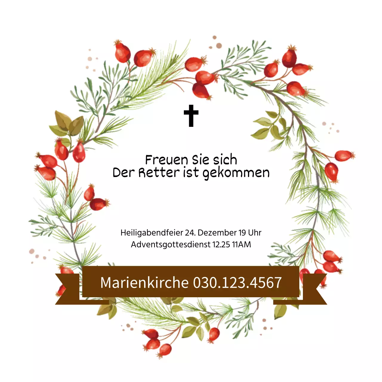 Weiße Vintage-Illustration Kirche