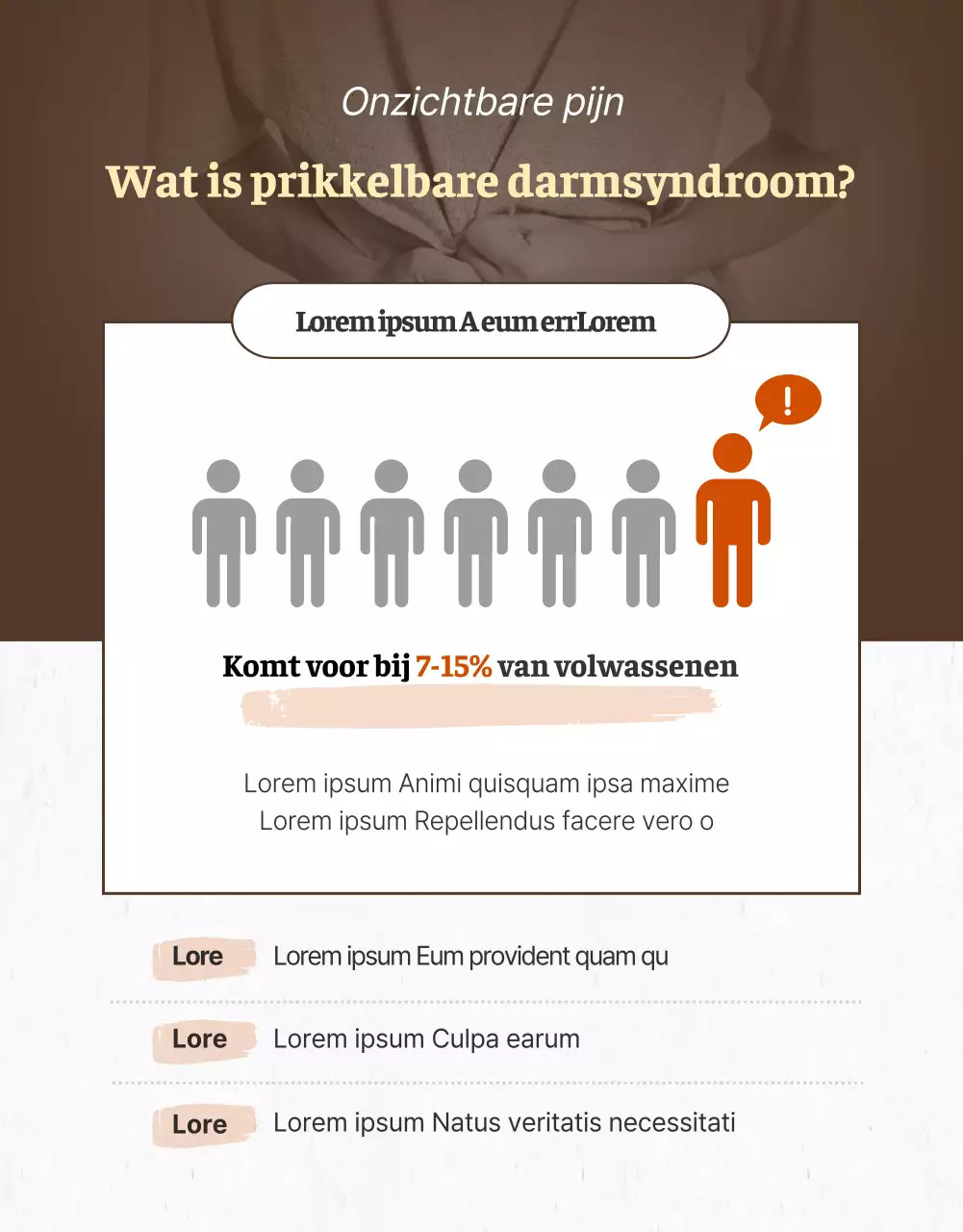 Bruine oosterse kliniek behandeling voor IBS in detail