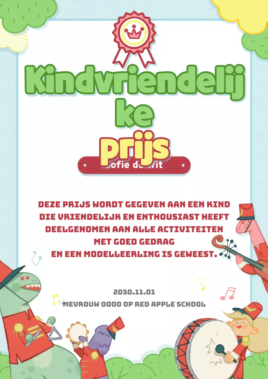 Schattig kinderlijstthema in pastel lichtblauw en roze