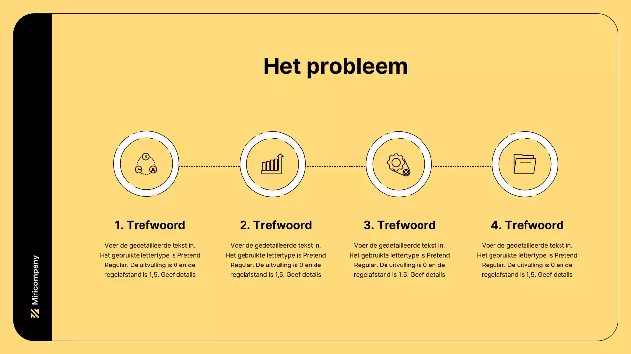 Zakelijke illustratie met eenvoudige lijnen en gele kleur