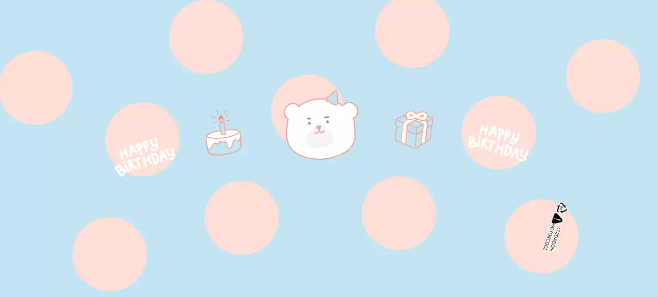 Copos de papel giros para festa de aniversário em tons pastel