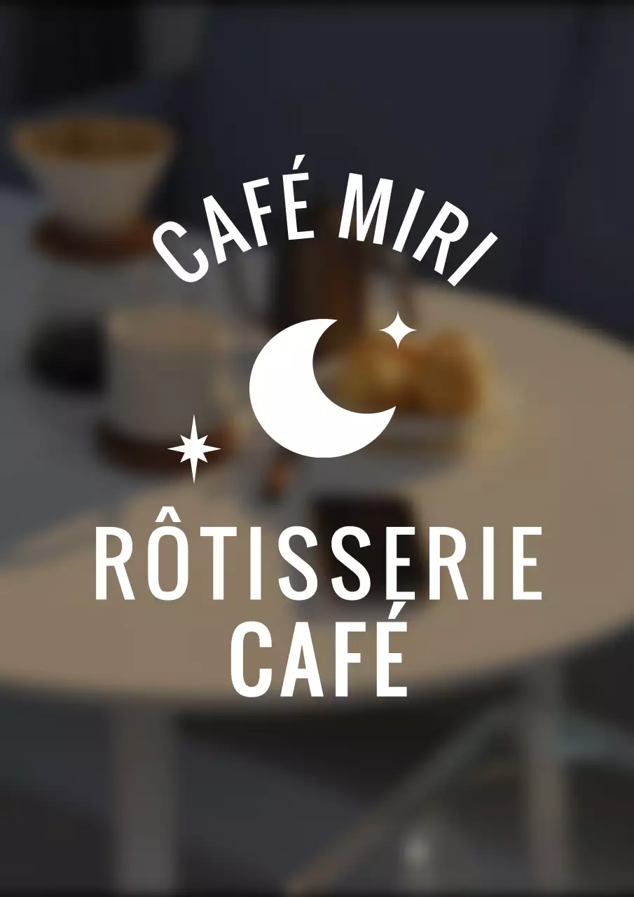 Un logo iconique, émotionnel, de style café