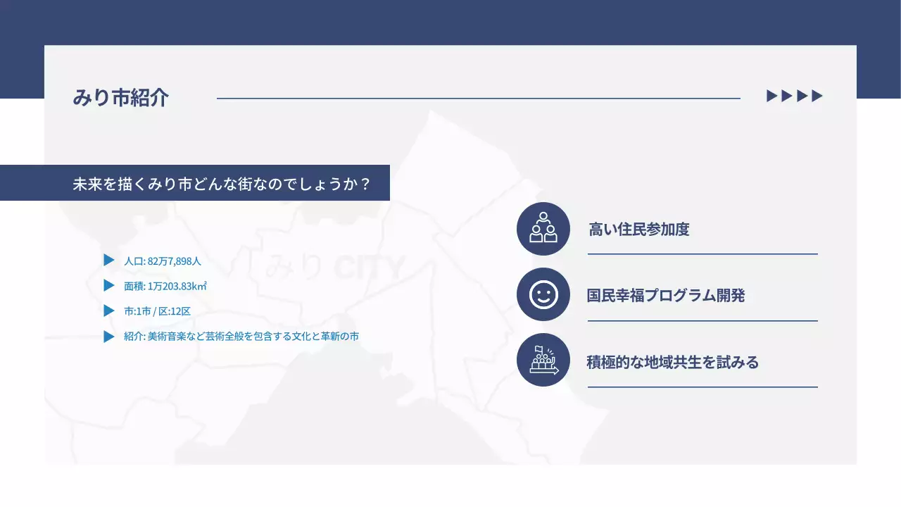 青 シンプル 企画書 プレゼンテーション