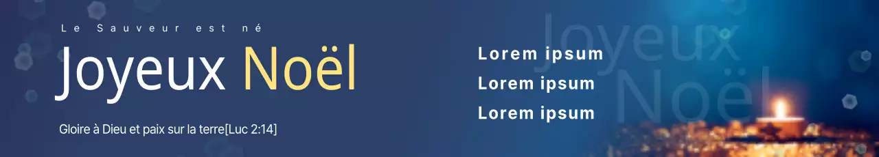 Un service de Noël béni