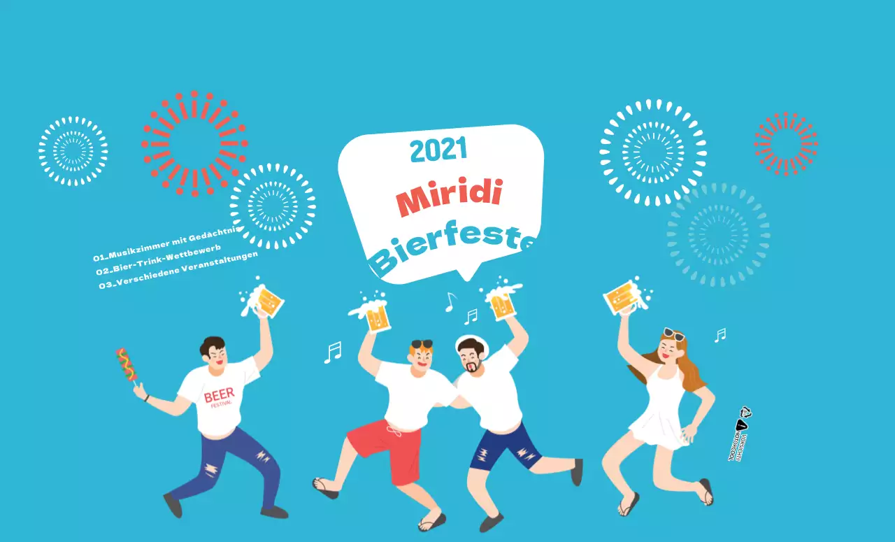 Werbung für das Blue Illustration Beer Festival