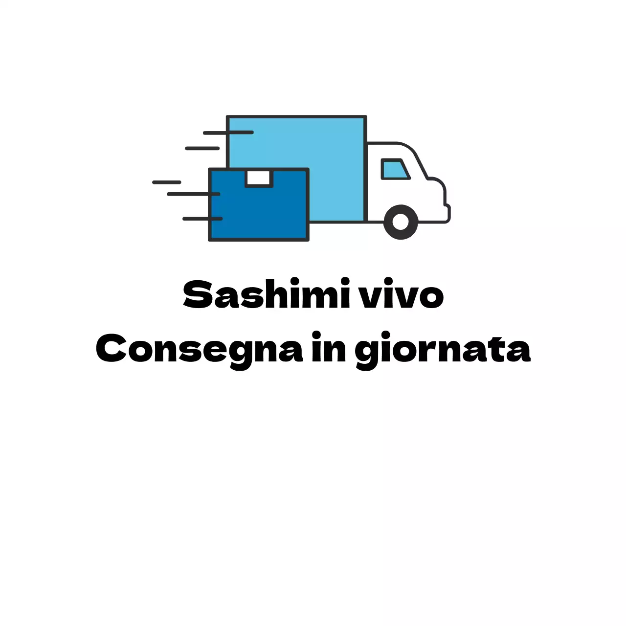 Consegna in giornata di sashimi di pesce