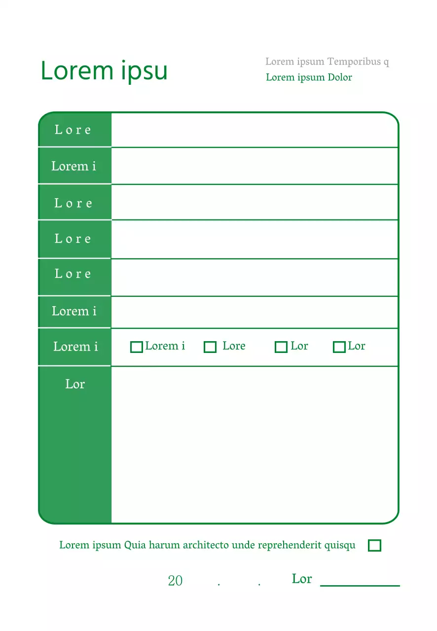 Green Simple Hospital Empfangsdame