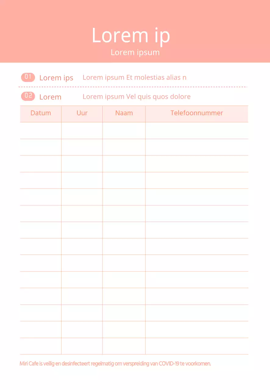 Corona-toegangslijsten