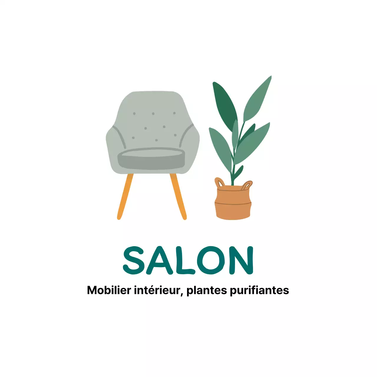 Illustration grise étiquettes intérieures propres