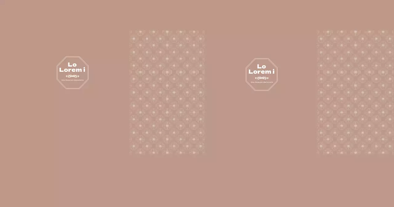 Padrão de moldura luxuoso castanho