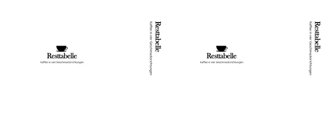 Emotionaler und einfacher Stil Cafe-Logo