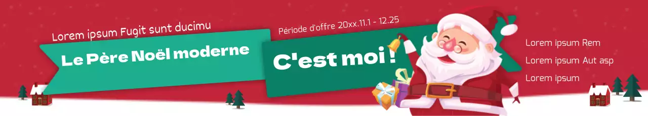Le Père Noël offre un cadeau