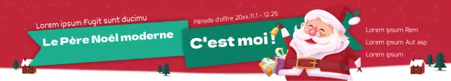 Le Père Noël offre un cadeau