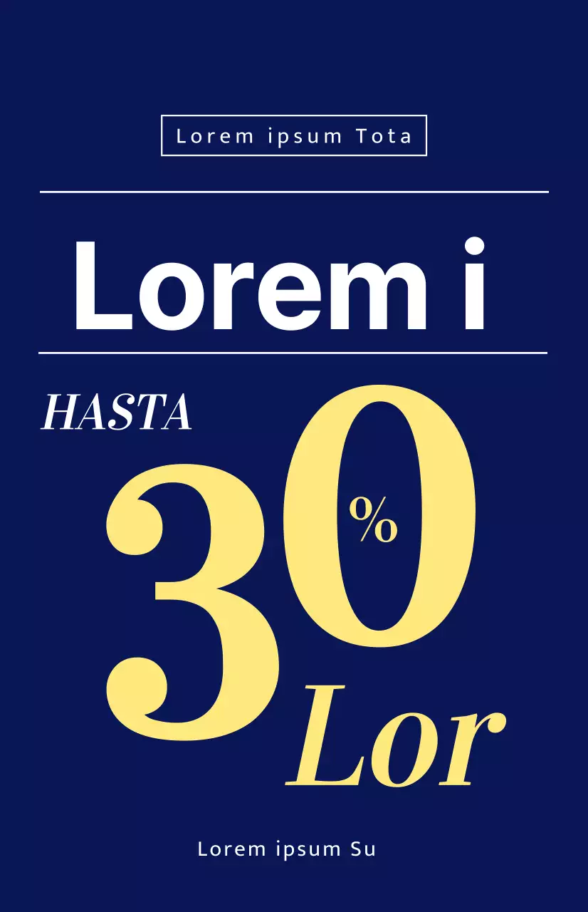 Bandera para escaparate de rebajas de verano con fuente amarilla sobre fondo azul marino