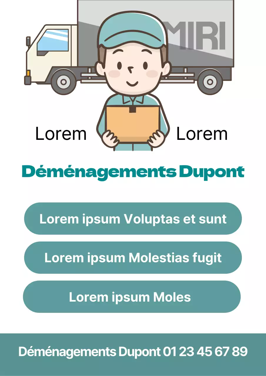 Illustration bleue Mignon Isa Yongdal Promotion