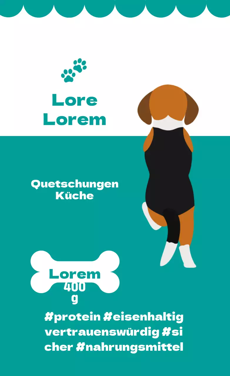 Türkisfarbene illustrierte Etiketten für selbstgemachte Leckereien