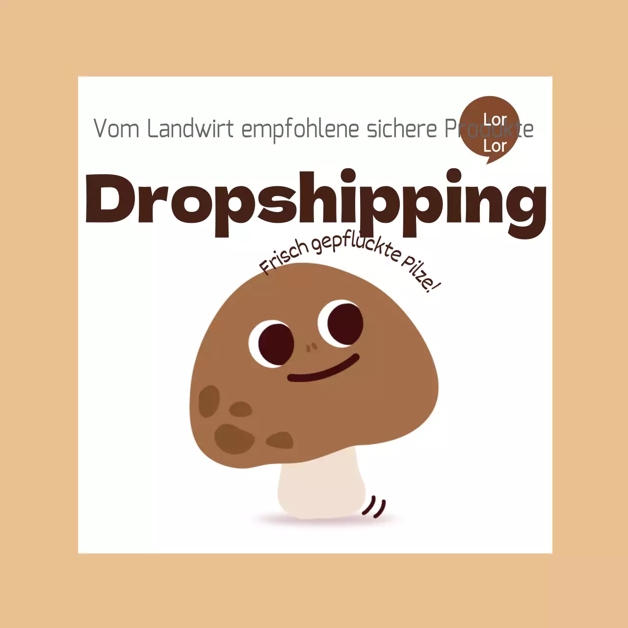 Direkte Pilzlieferung