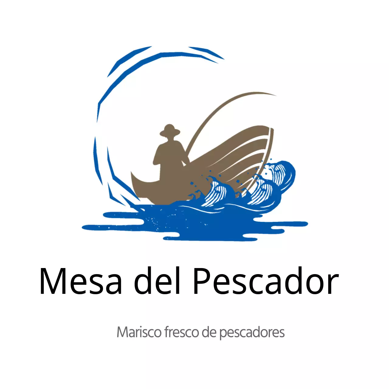 Mesa de pescador de marisco