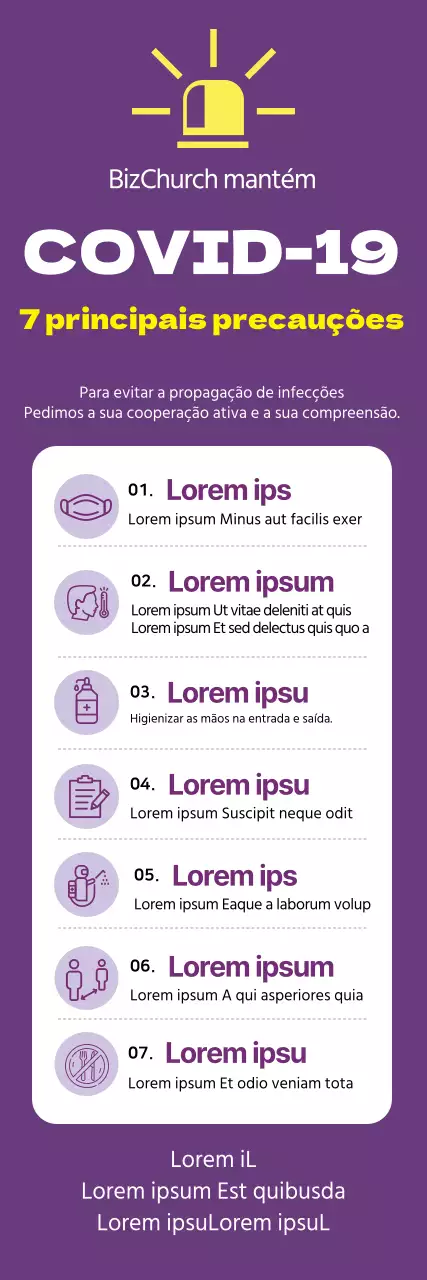 Um guia roxo e limpo sobre a COVID-19