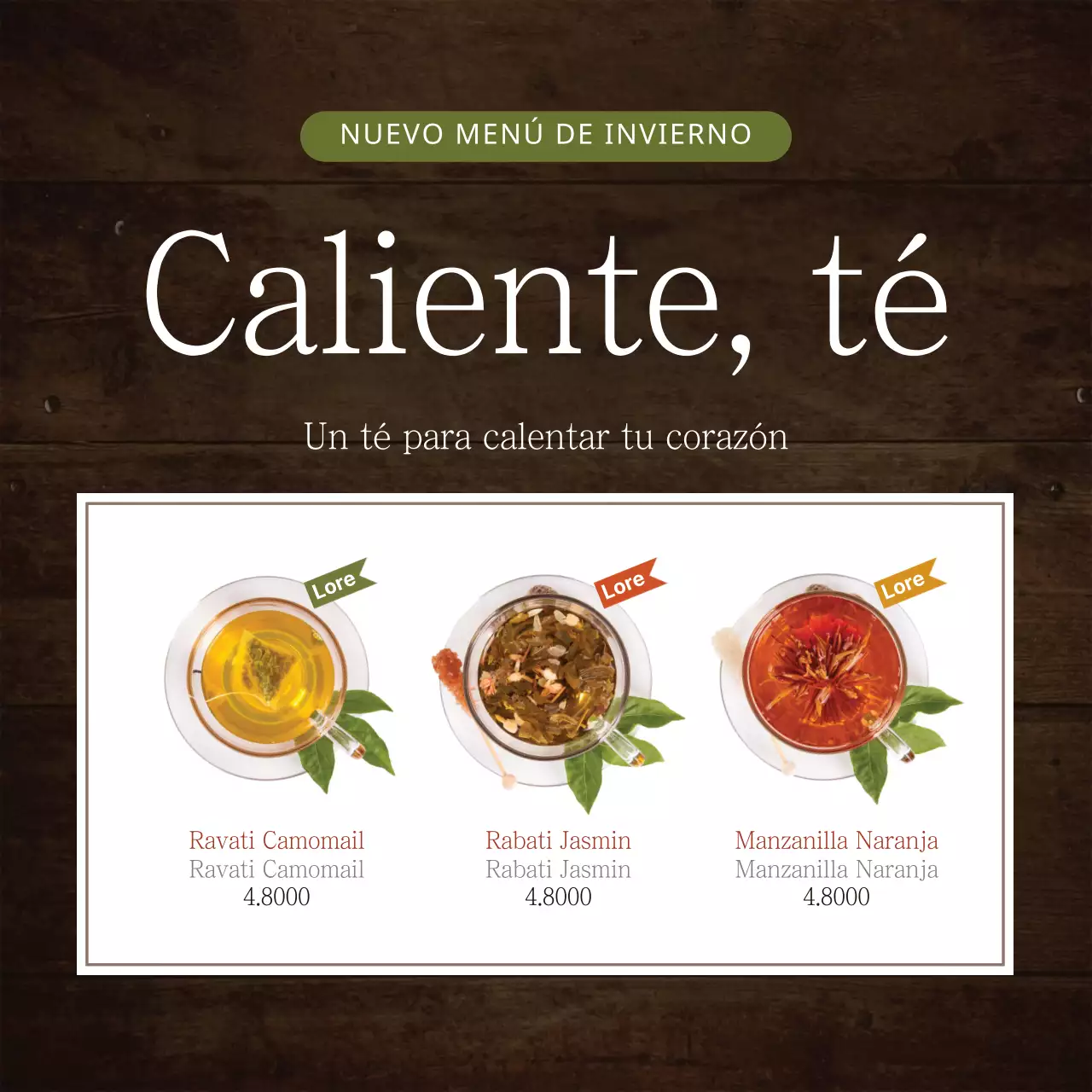 Bebidas calientes de invierno