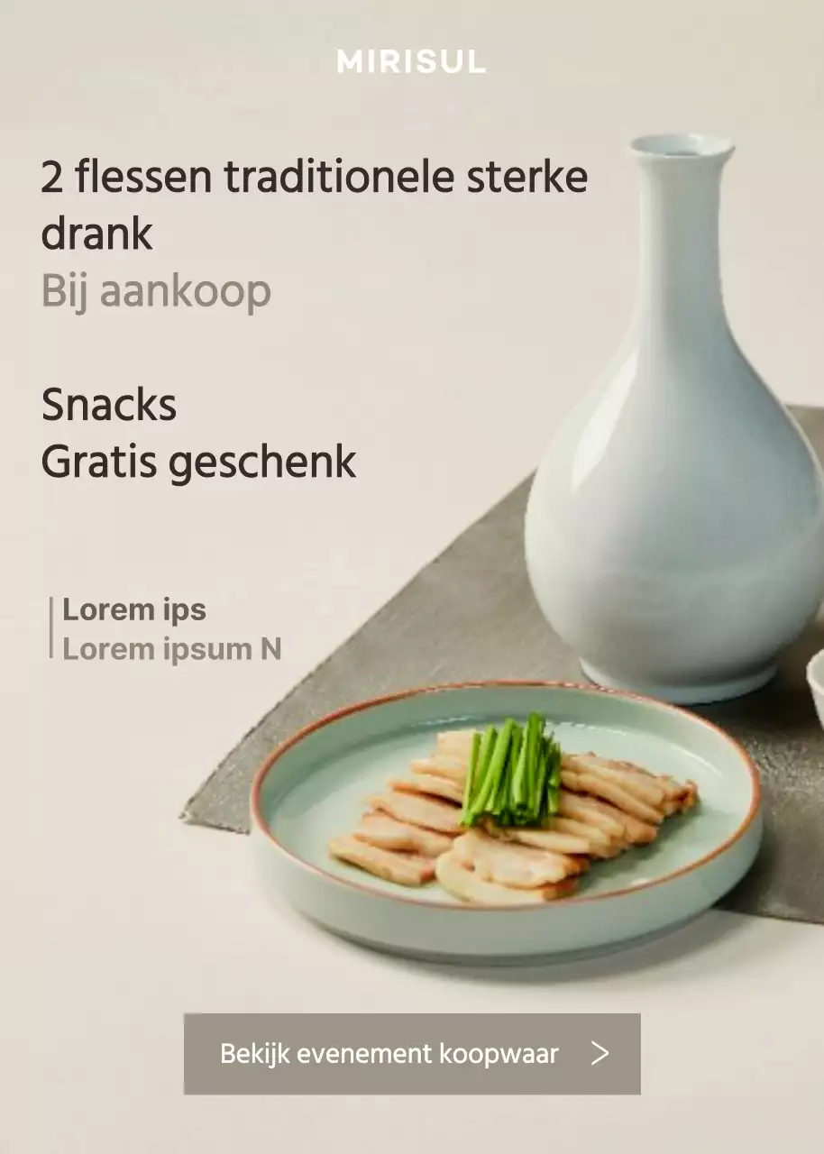 Beige DiepGesmoorde PairingsGratis hapjesCadeau EvenementPop Up