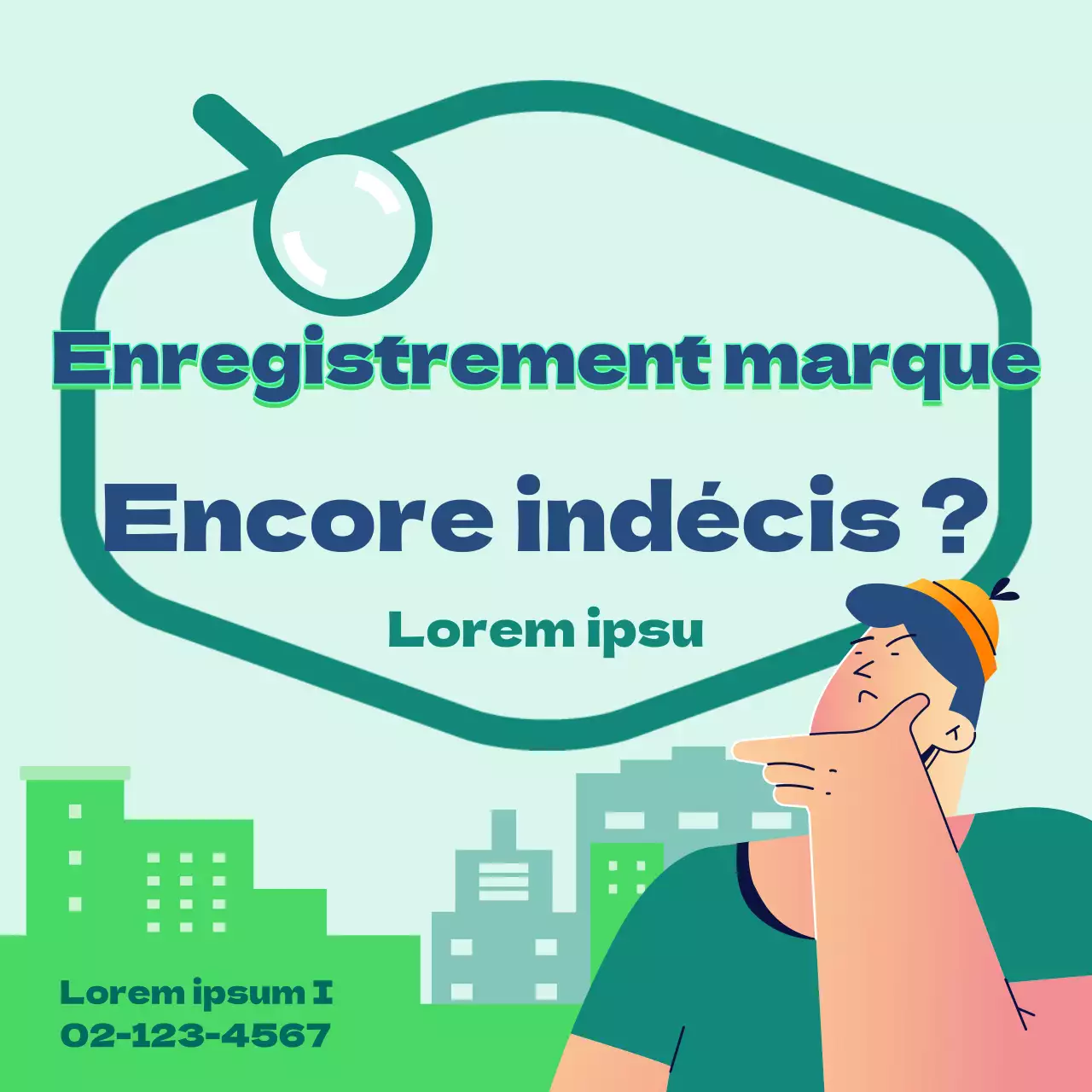 Guide du bureau du registraire des marques avec des illustrations dans les tons verts